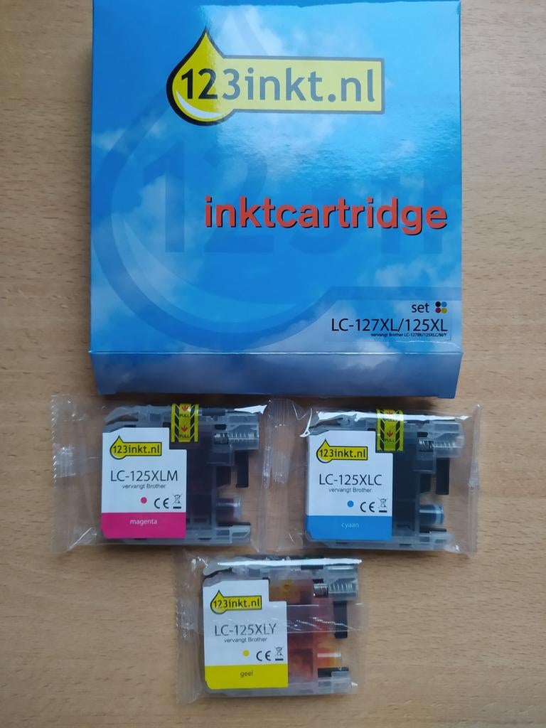 Inktcartridges Brother LC-125XL (3kleuren)

Niet gebruikt, Ophalen of Verzenden