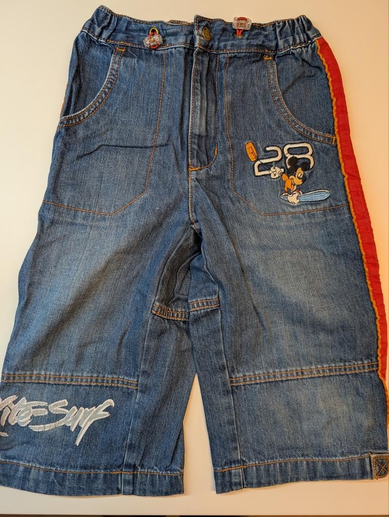 Disney jeans Bermuda met Mickey op voor jongens van 8 jaar, Kinderen en Baby's, Kinderkleding | Maat 128, Broek, C&A, Ophalen of Verzenden