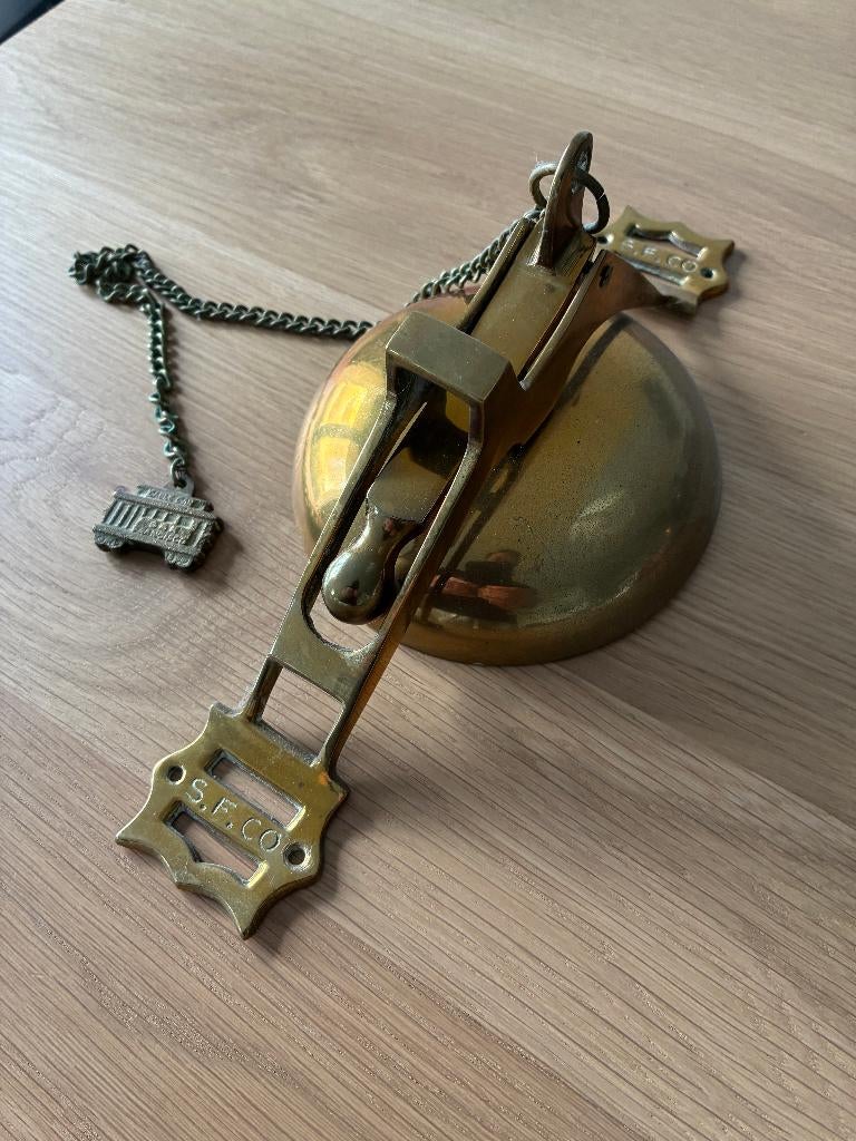 Cloche San Francisco cable car laiton, Enlèvement ou Envoi, Bronze