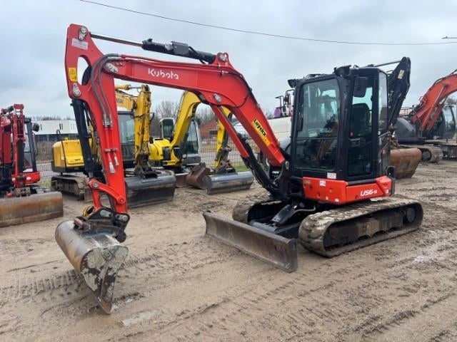 Minipelle Kubota U56-5 (année 2024), Articles professionnels, Machines & Construction | Grues & Excavatrices, Enlèvement, Excavatrice