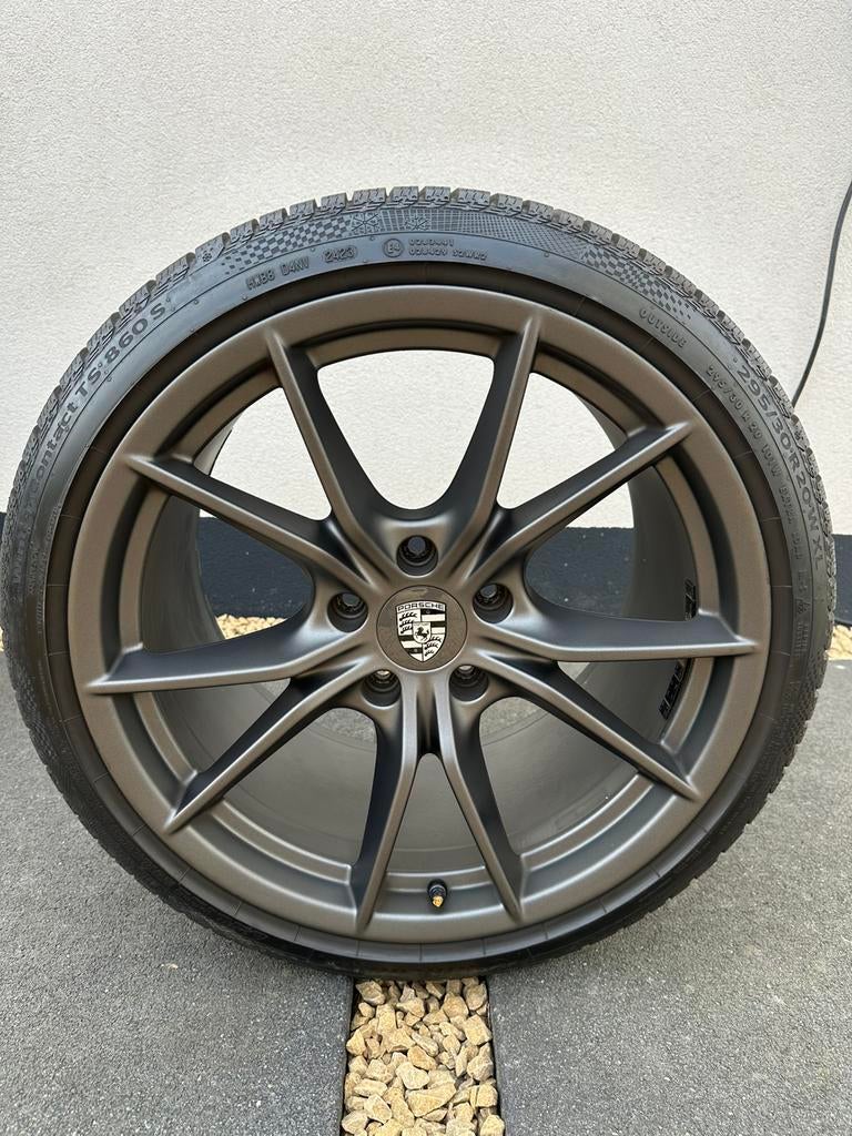 Porsche 20 inch OE origineel 911 991 velgen + winterbanden, Auto-onderdelen, Banden en Velgen, Ophalen, Gebruikt, 295 mm, Banden en Velgen