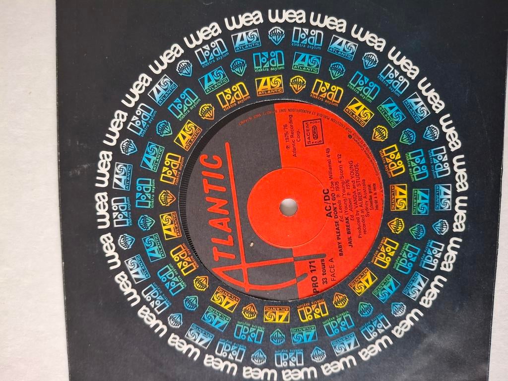 Vinyl single  ac/dc  baby please dont go/ jail break/soul st, Cd's en Dvd's, Vinyl Singles, Ophalen of Verzenden