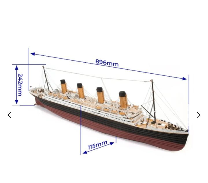 Maquette bateau bois Titanic occre neuf prix à discuter, Enlèvement ou Envoi, Neuf, 1:200 ou moins, Autres marques
