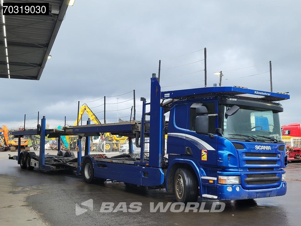 Scania P420 4X2 Kassbohrer Car transporter combi Full Air su, Autos, Camions, Achat, 420 ch, Automatique, Tissu
