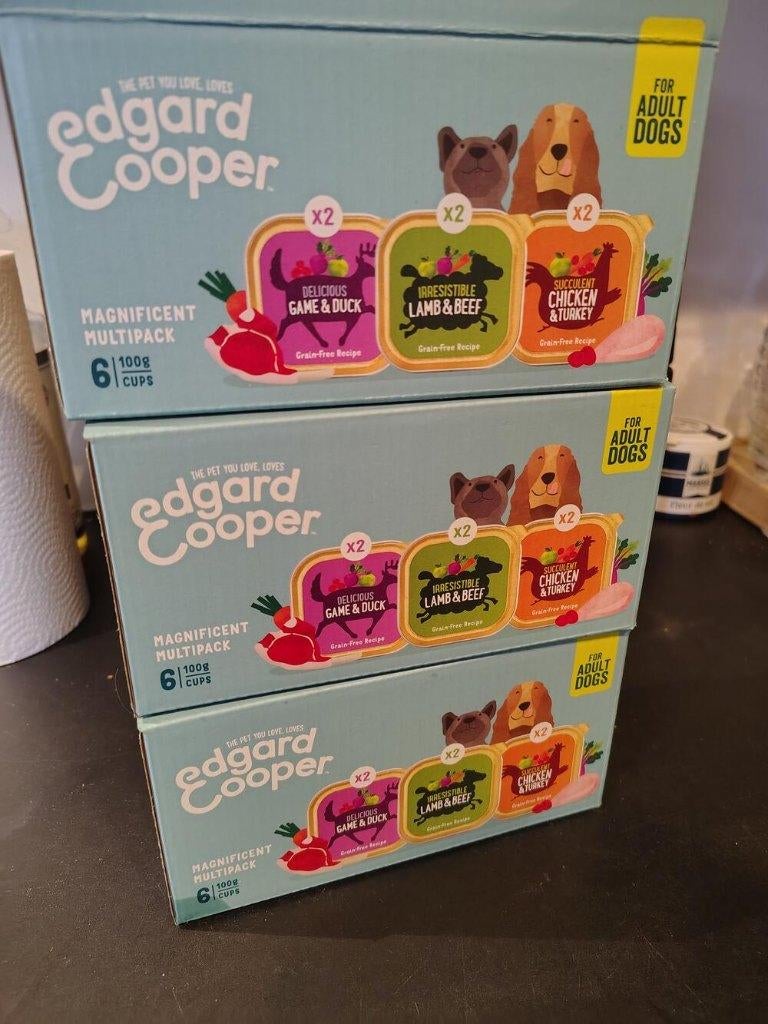 14 pakjes Edgard Cooper voeding, Dieren en Toebehoren, Dierenvoeding, Ophalen, Hond