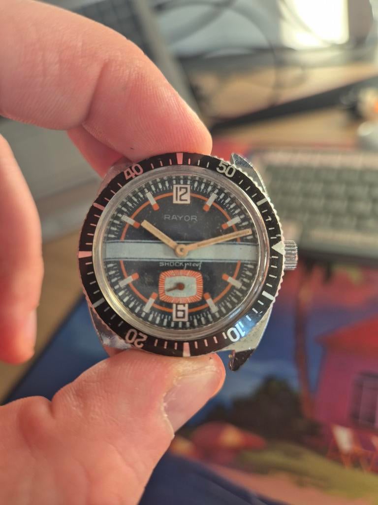 Rayor duikhorloge, Overige merken, Staal, Polshorloge, 1960 of later