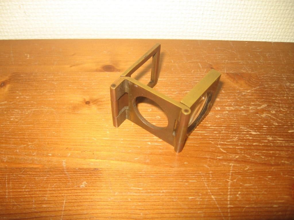 antieke draadteller in messing , juwelier loep van +- 1920, Ophalen, Gebruikt, Vergrootglas of Loep