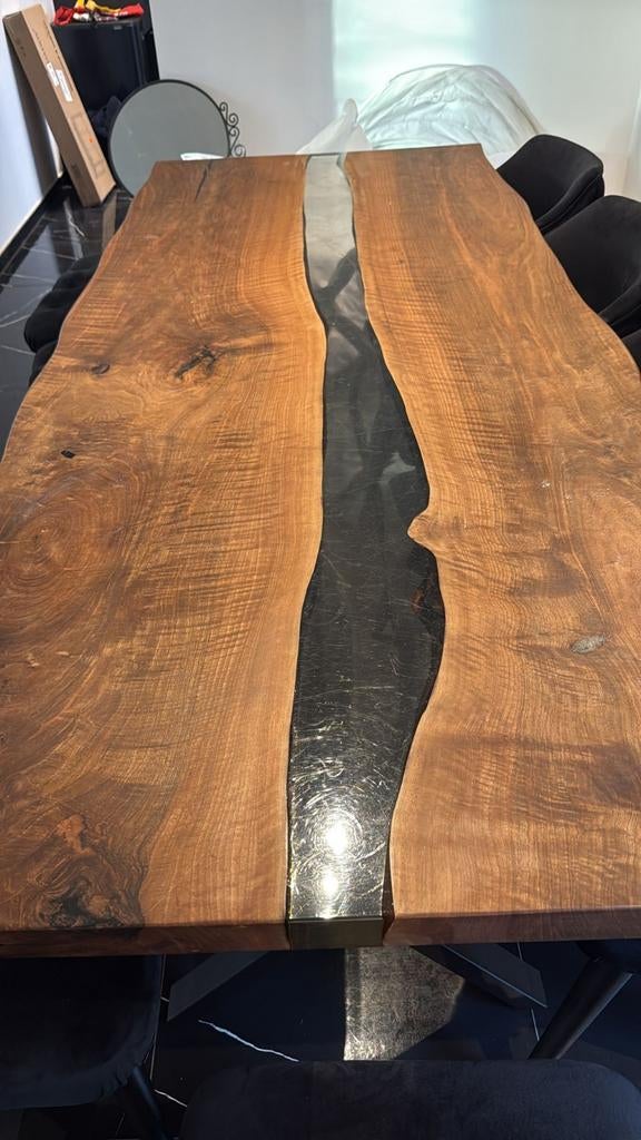 Eettafel met 5 stoelen en 4 zitkrukjes, Huis en Inrichting, Tafels | Eettafels, Ophalen