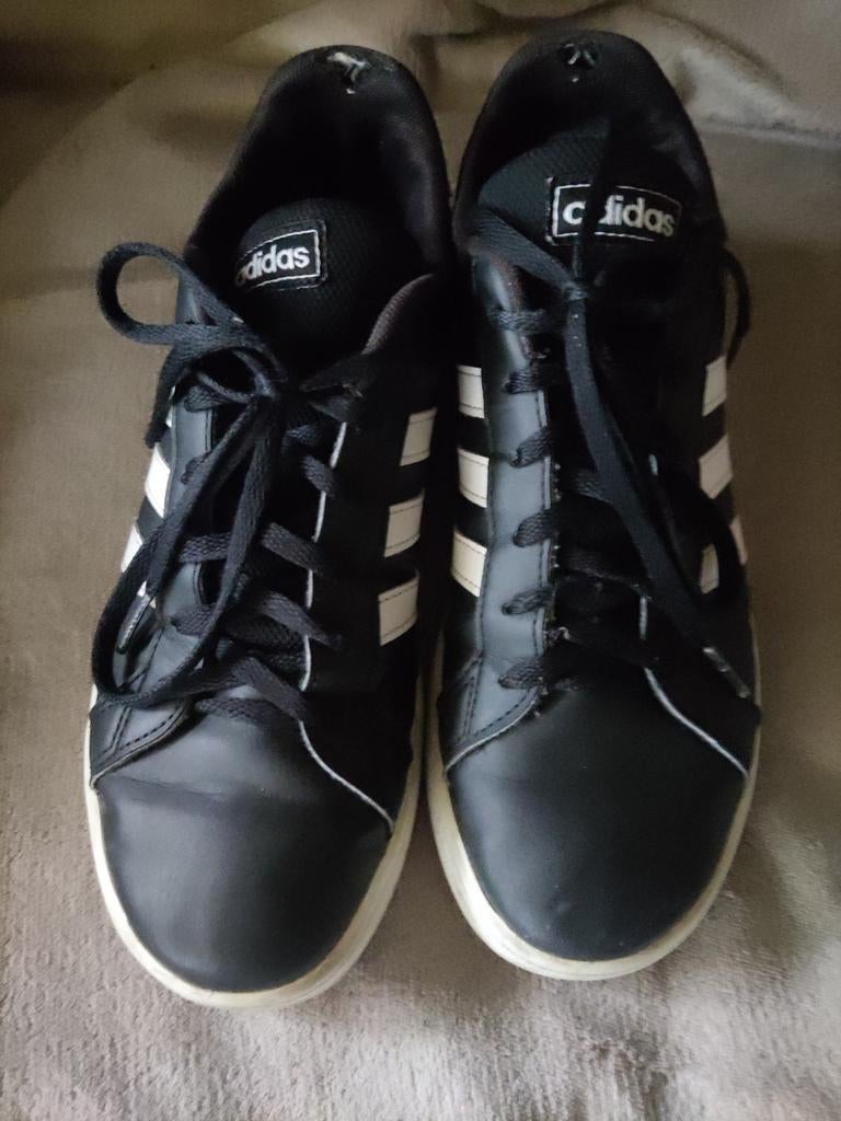 Adidas Sneakers, black and white, size: 38, Ophalen of Verzenden, Gedragen