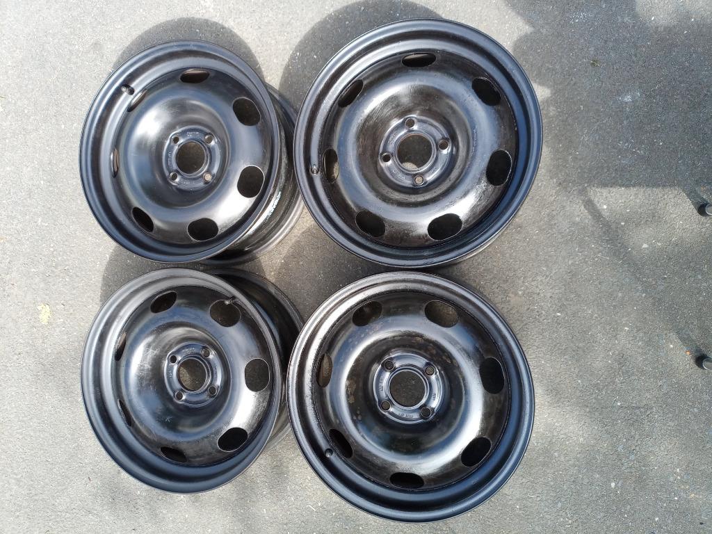 4 Jantes acier 16 pouces 4x108 Peugeot Citroen, 16 pouces, Enlèvement, Révisé, Jante(s)