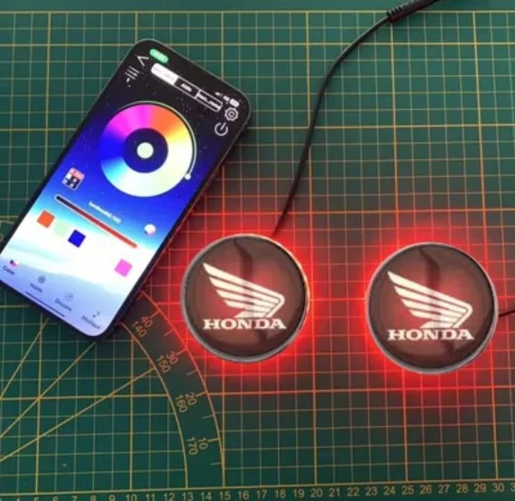 Honda RGB embleem led verlichting., Motoren, Particulier, LED Verlichting