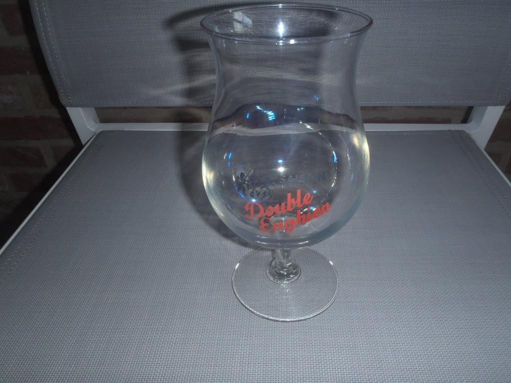 verre Double Enghien, Collections, Marques de bière, Utilisé, Verre ou Verres, Enlèvement ou Envoi