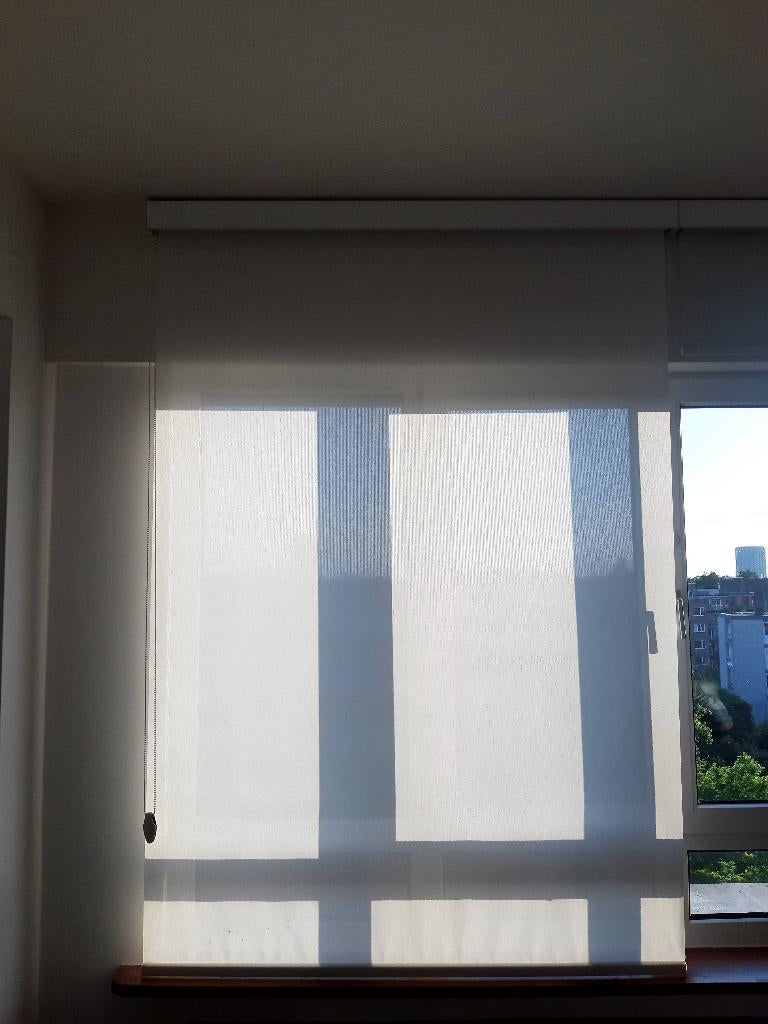 Stores enrouleurs, 100 à 150 cm, Utilisé, Blanc, 150 à 200 cm