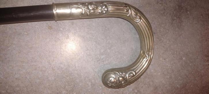 Canne en alpaca  ( argent ), Antiquités & Art, Curiosités & Brocante, Enlèvement ou Envoi