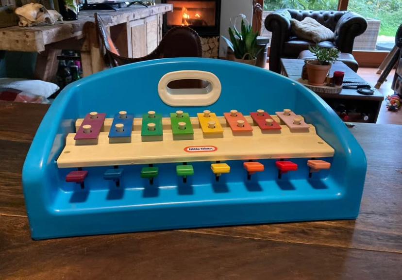 Vintage Little Tikes Portable Tap A Tune Xylofoon 1985, Ophalen of Verzenden