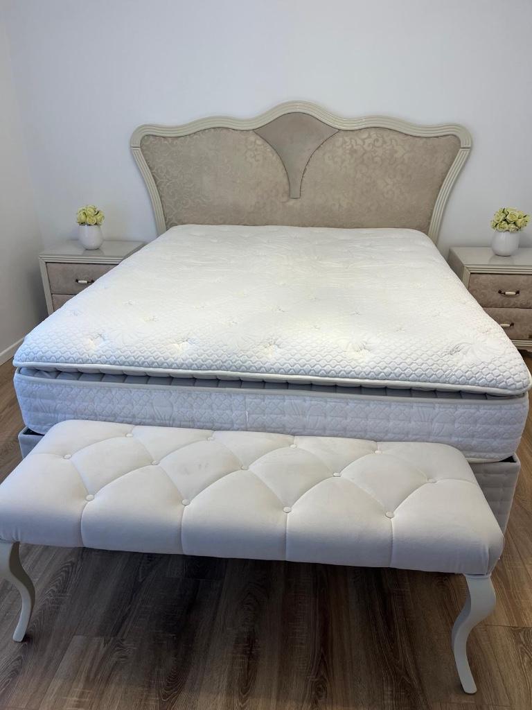 Lit coffre + tables de chevet, Enlèvement, Neuf