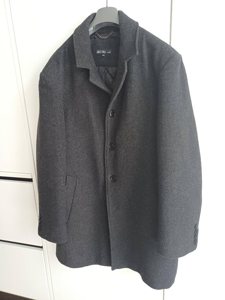 Herenmantel, Gris, Comme neuf, JBC, Enlèvement