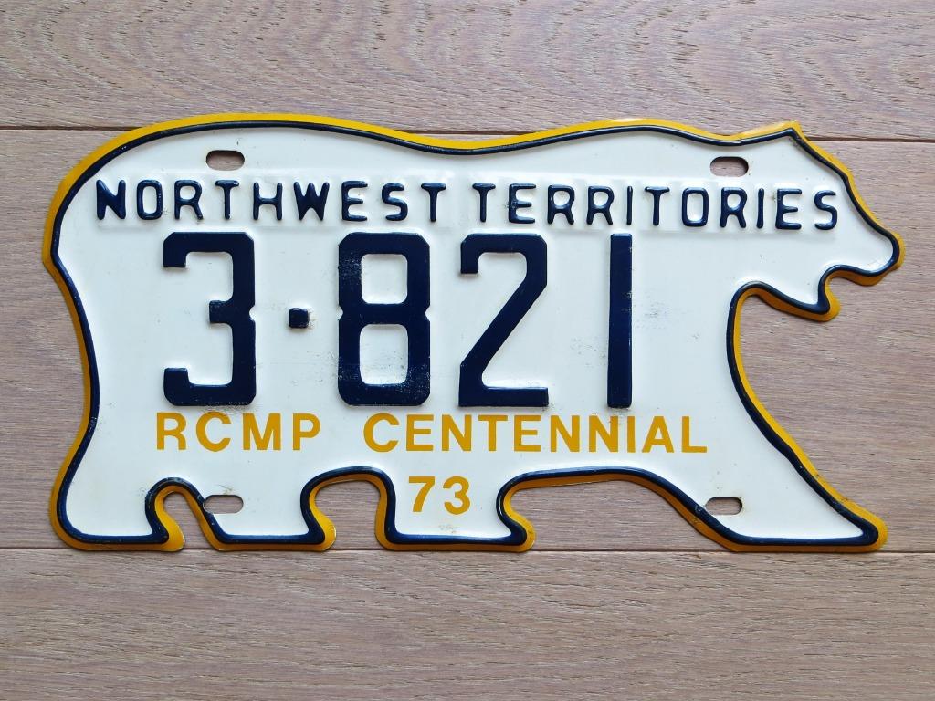 Northwest Territories RCMP Centennial Polar Bear 1973, Enlèvement ou Envoi, Utilisé, Voitures