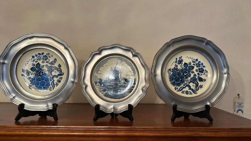 Delfts blauw sierborden, Antiek en Kunst, Ophalen