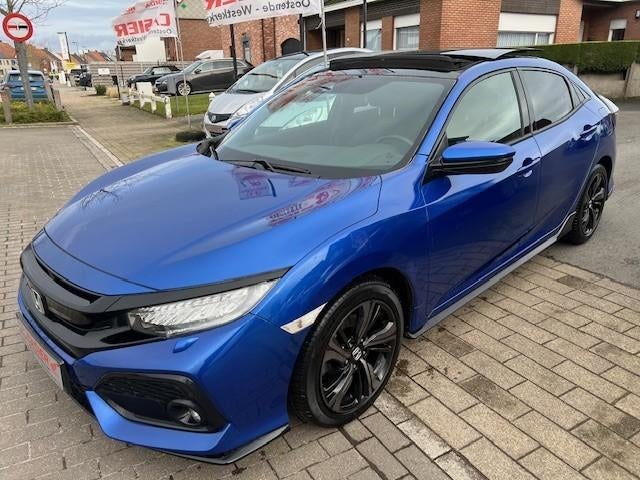 HONDA CIVIC 1.5i Turbo Vtec SPORT PLUS, Auto's, Honda, Voorwielaandrijving, 4 cilinders, Blauw, Leder
