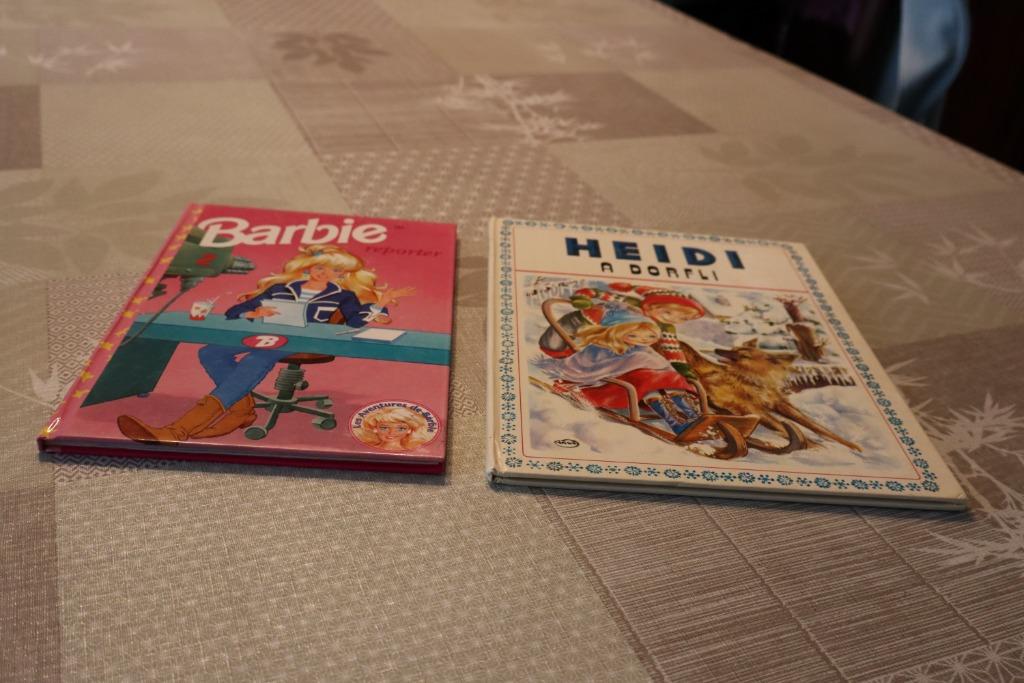 2 zeer oude kinderboekjes Heidi en Barbie, Ophalen of Verzenden, Andere