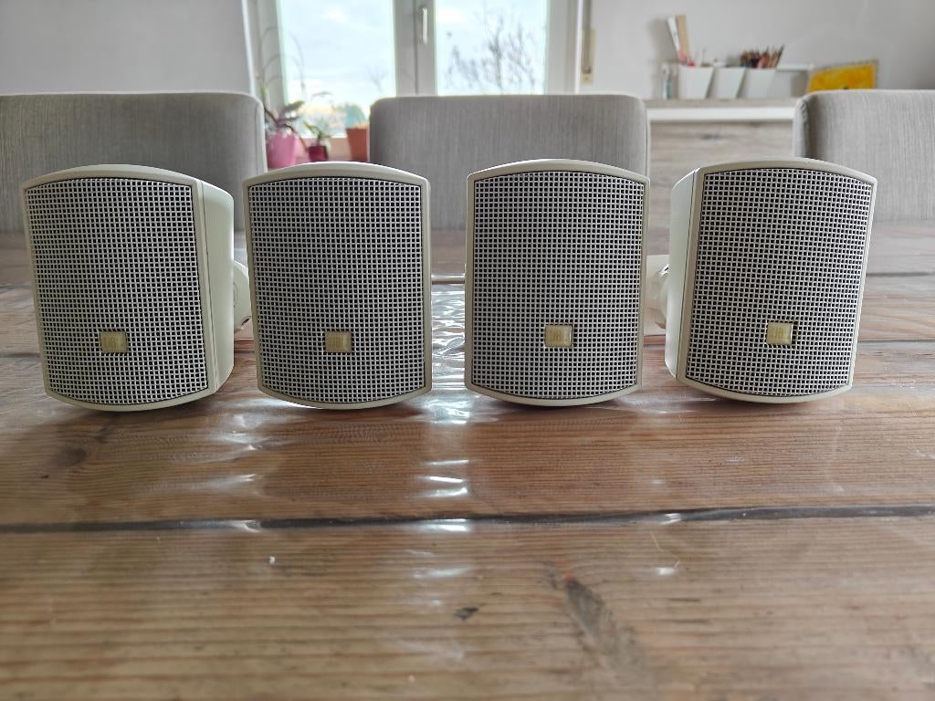 Luidsprekers 4x JBL Professional Control 52 , Audio, Tv en Foto, Luidsprekerboxen, Ophalen, Gebruikt, Front, Rear of Stereo speakers