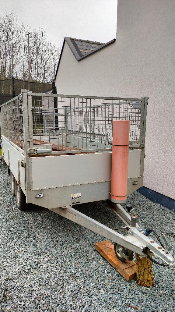 Te huur: niet-geremde aanhangwagen, Ophalen, Gebruikt