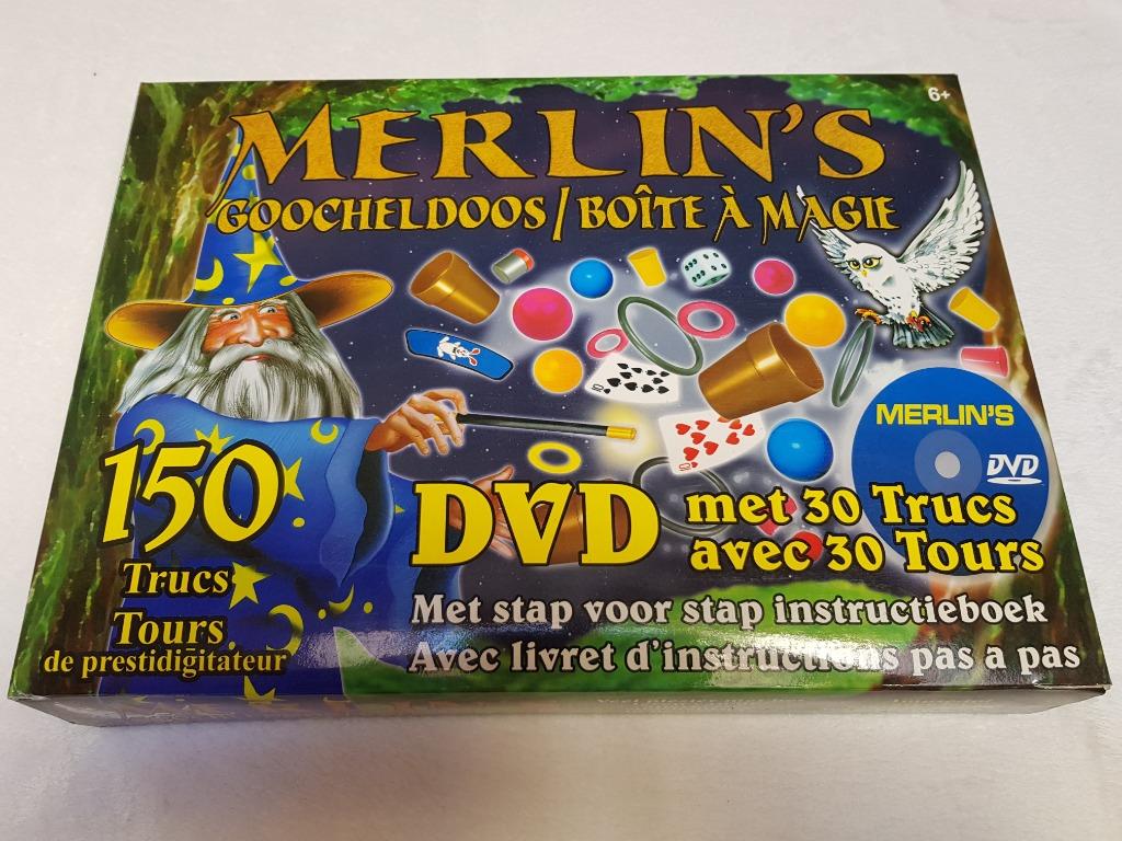 Goocheldoos Merlin's (+ DVD 30 trucs), Ophalen of Verzenden, Zo goed als nieuw, Ontdekken
