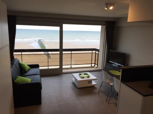 Moderne studio met frontaal zeezicht, Vakantie, Internet, Antwerpen of Vlaanderen, Appartement, 1 slaapkamer