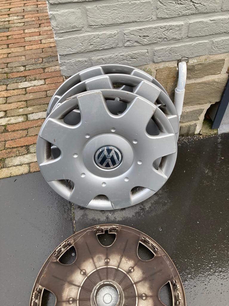 Velgen met Wieldeksel voor VW &Skoda, Auto-onderdelen, Banden en Velgen, Ophalen, Gebruikt, Velg(en), 16 inch