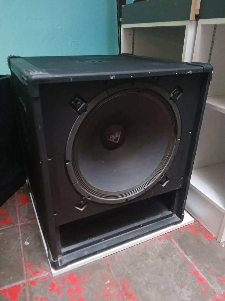 480 watts bass speaker passive 18 inch +15 inch inside, Gebruikt, Subwoofer, 120 watt of meer, Ophalen