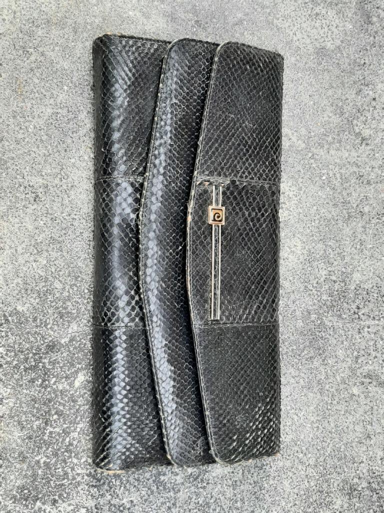 Oude handtas slangenleer, Handtassen en Accessoires, Portemonnees, Ophalen, Gebruikt