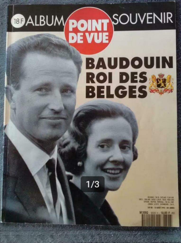 Point de Vue HORS SERIE Baudouin Roi des Belges 1993, Livres, Enlèvement ou Envoi, Comme neuf, Autres types