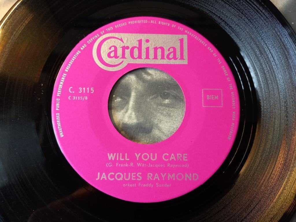 Jacques Raymond ‎– Will You Care 'Popcorn Oldie '7, CD & DVD, Vinyles Singles, Comme neuf, Single, Pop, 7 pouces, Enlèvement ou Envoi