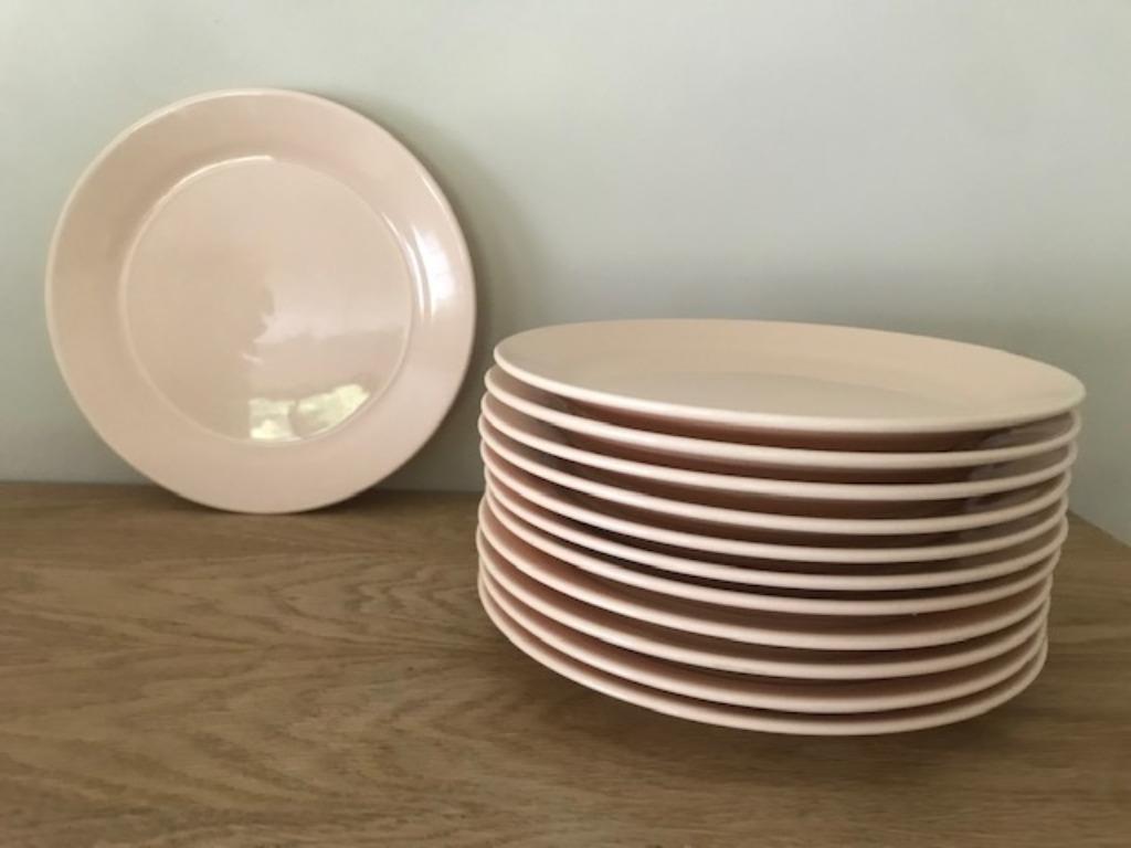 12 Nieuwe zalmkleurige onderzetborden - 30cm (nr4342), Huis en Inrichting, Ophalen of Verzenden, Nieuw, Effen, Bord(en)