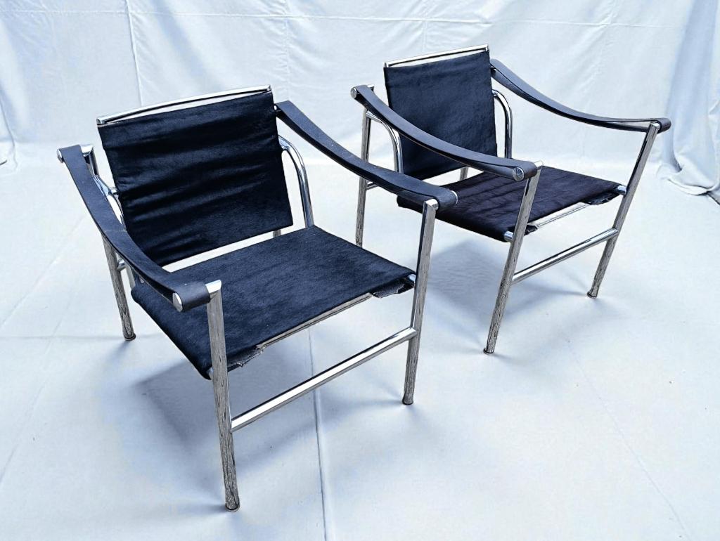 2x Perriand jeanneret Le Corbusier chaise longue LC1 Cassina, Enlèvement ou Envoi