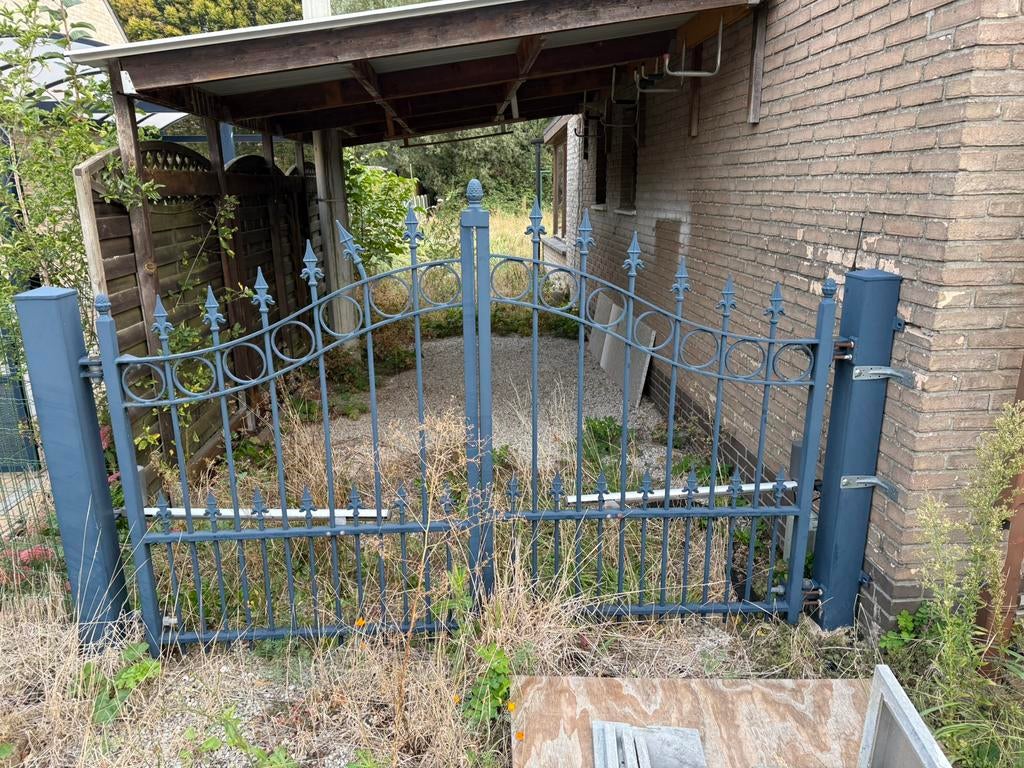 Portail électrique en fer forgé, Jardin & Terrasse, Enlèvement, Comme neuf