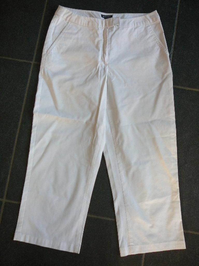 Mer du Nord witte zomerbroek, Kleding | Dames, Broeken en Pantalons, Wit, Ophalen of Verzenden, Driekwart, Maat 36 (S)