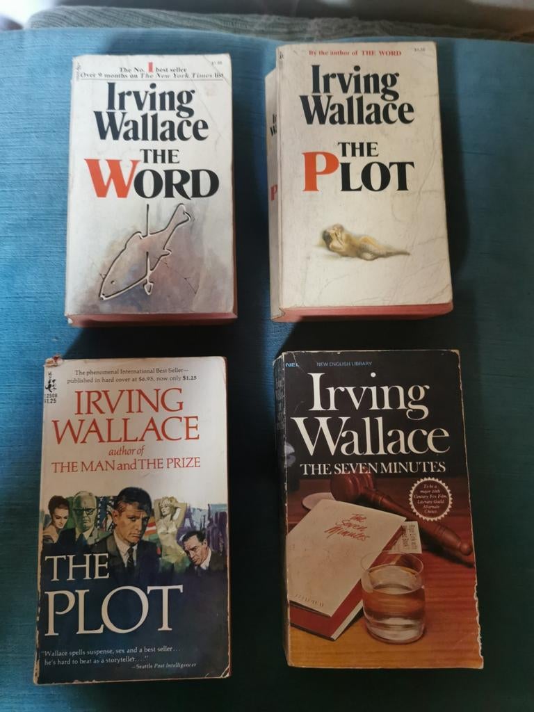 4 x Irving Wallace English, Boeken, Ophalen of Verzenden, Gelezen