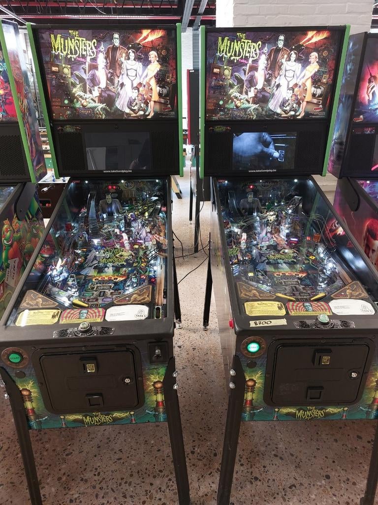 Flipper The Munsters Pro, Enlèvement, Comme neuf, Flipper (jeu), Stern