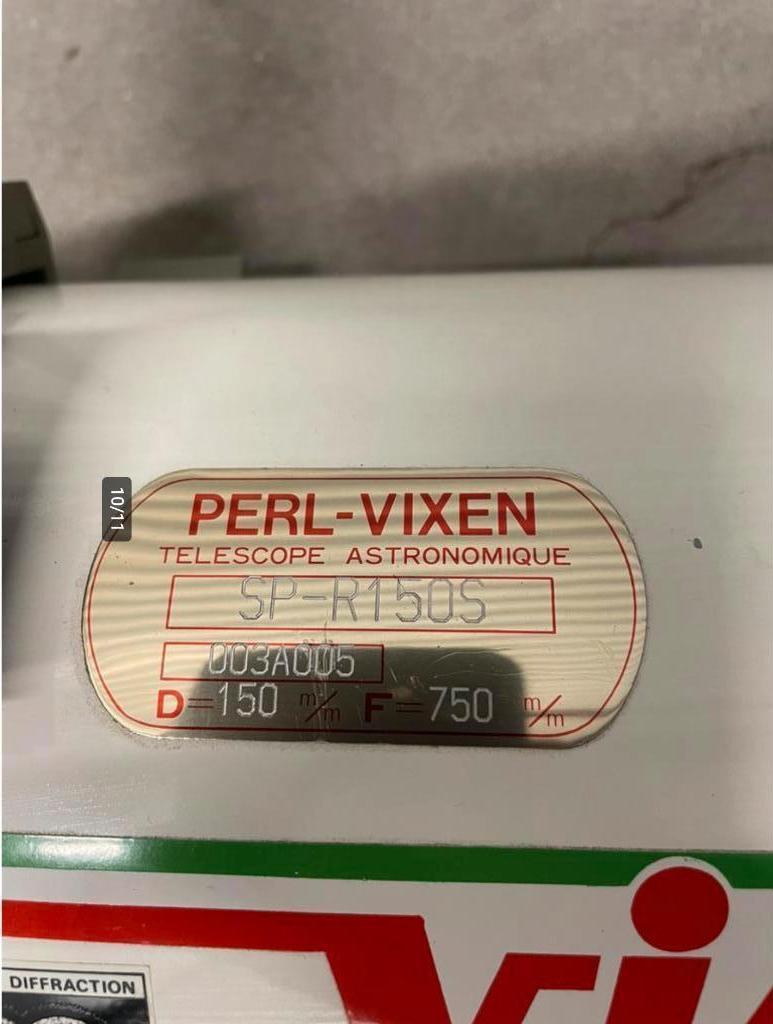 Japon, vers 1985 Télescope astronomique PERL SP-R150S, Enlèvement, Utilisé, /, /