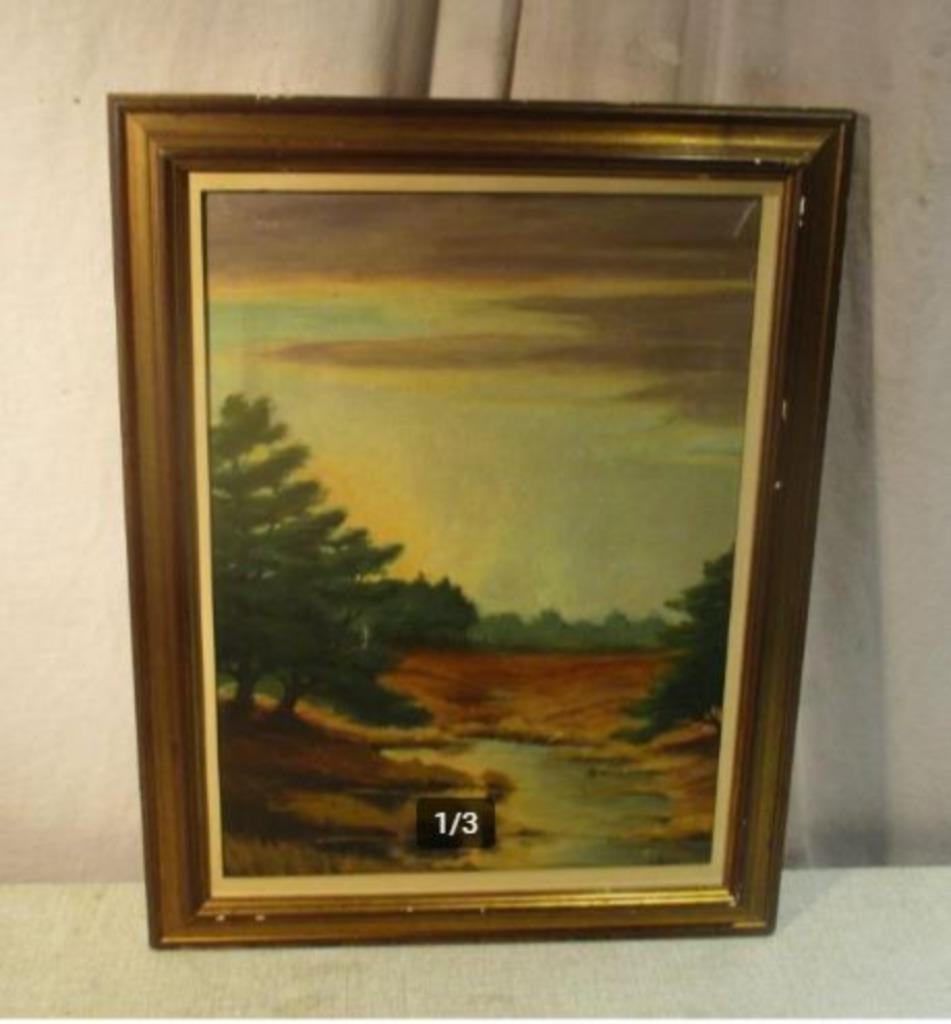 Belle Oeuvre Peinte 'Forêt et Dune' - Dilles, Enlèvement ou Envoi