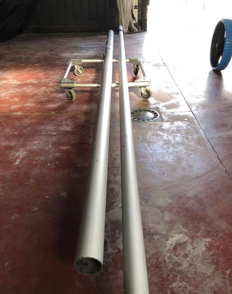 Laser ILCA 7 klasse legale aluminium boven- en ondermast, Watersport en Boten, Ophalen, Gebruikt, Aluminium, Laser