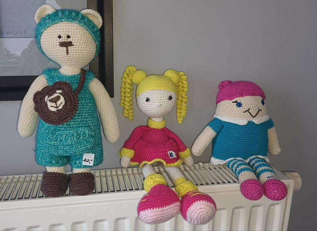 Gehaakte poppetjes, knuffels., Hobby en Vrije tijd, Breien en Haken, Ophalen of Verzenden, Nieuw, Haken, Overige typen