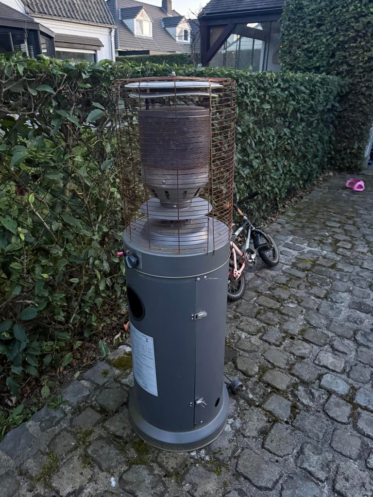 Terras verwarmer, Tuin en Terras, Terrasverwarmers, Ophalen, Gebruikt, Gas, Vloer