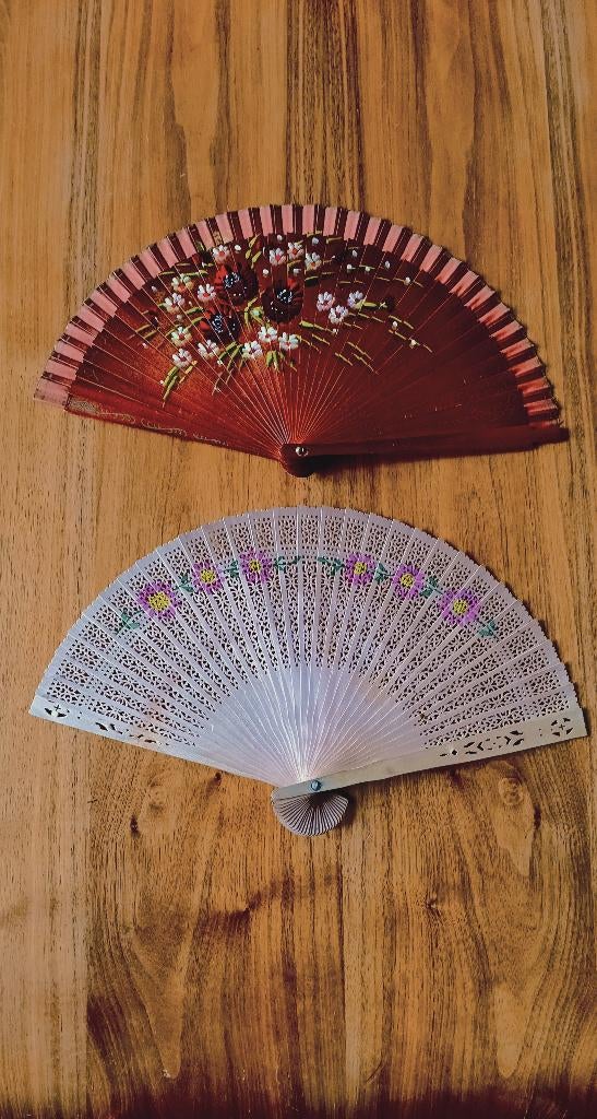 Éventail espagnol vintage, Antiquités & Art, Enlèvement
