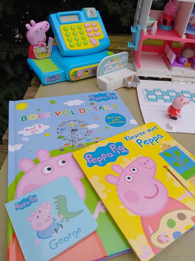 Peppa pig allerlei spulletjes, Ophalen