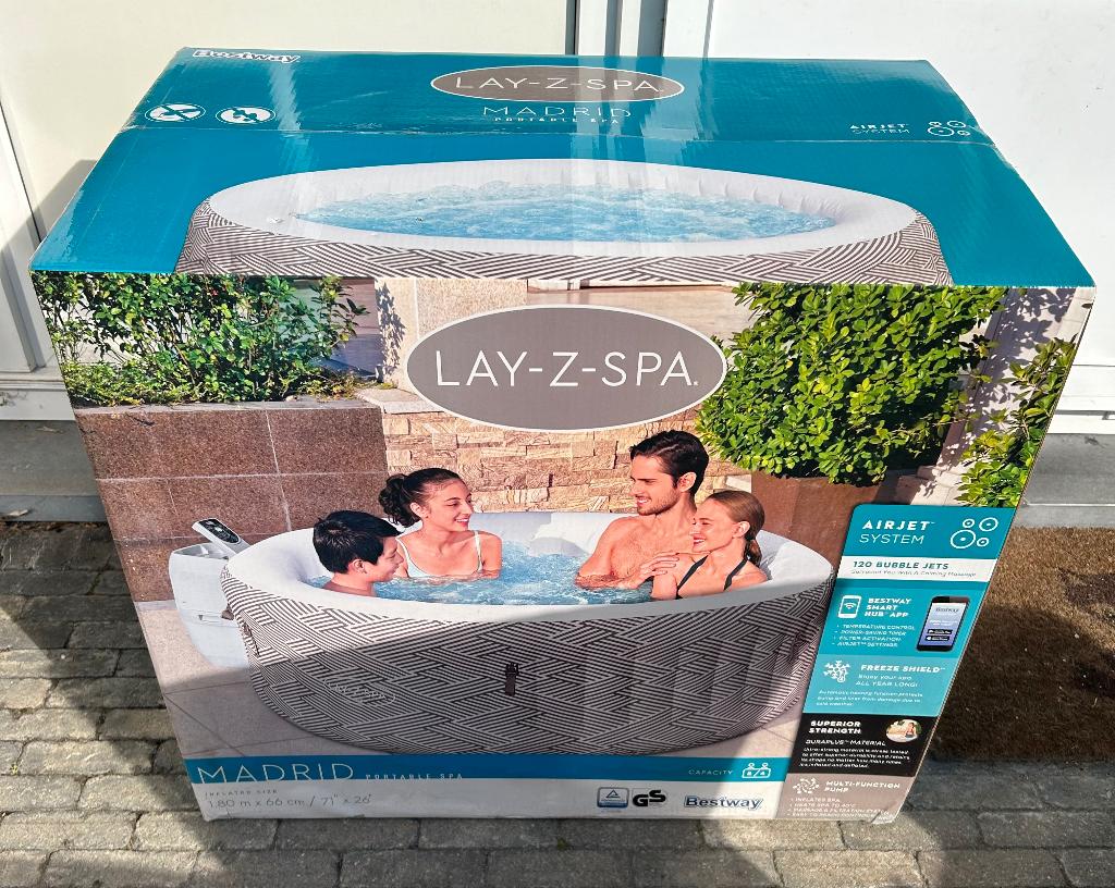Lay-z-spa jacuzzi gloednieuw, Ophalen, Nieuw, Filter, Opblaasbaar