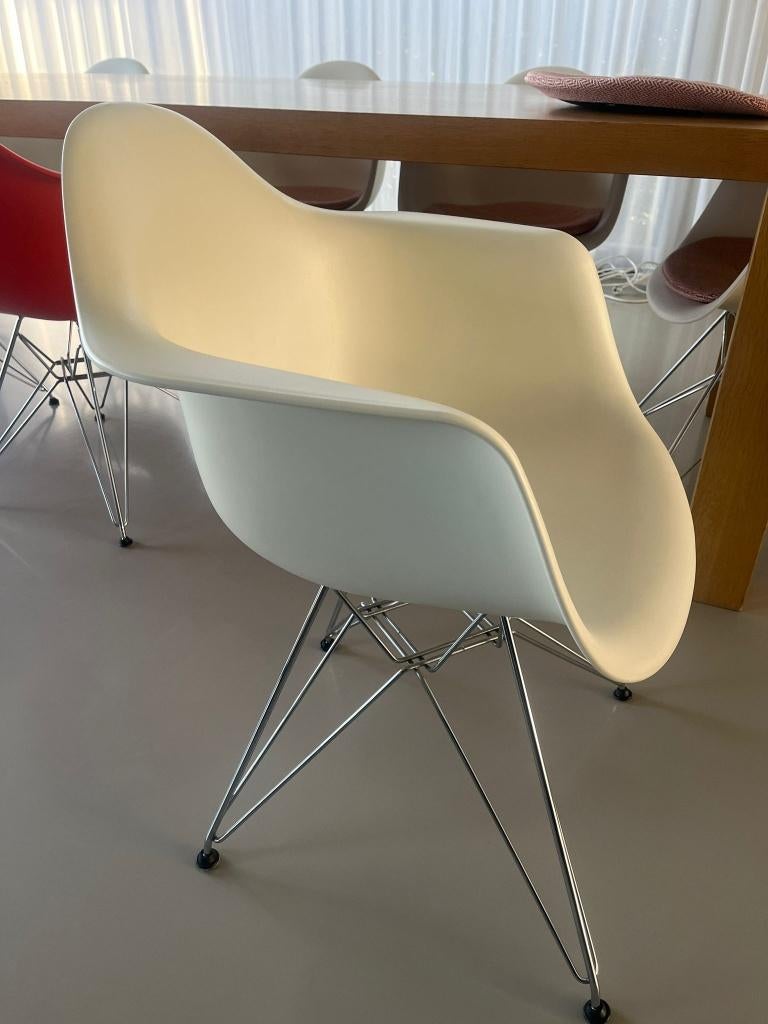 VITRA Eames DAR stoel origineel, MODERN, Synthétique, Enlèvement, Blanc