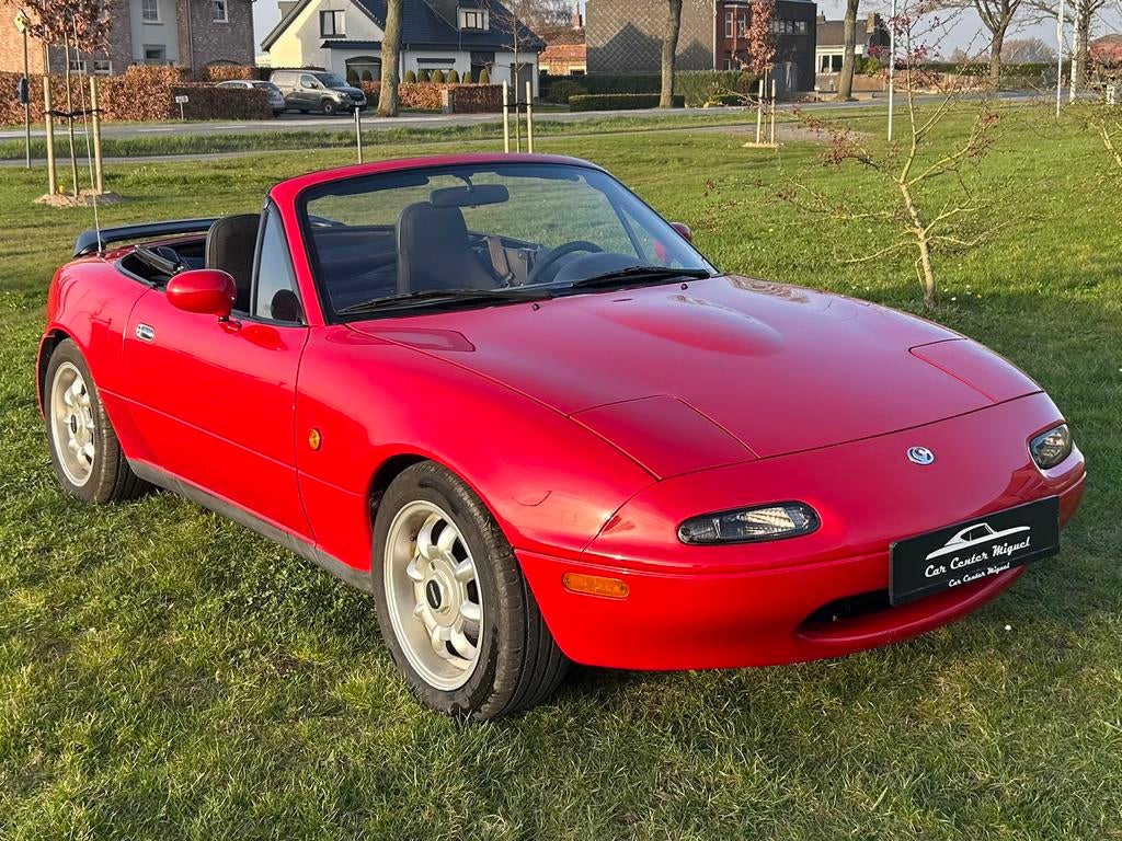 Mazda MX5 NA 1.6i, Auto's, Zwart, 4 cilinders, Cabriolet, Bedrijf